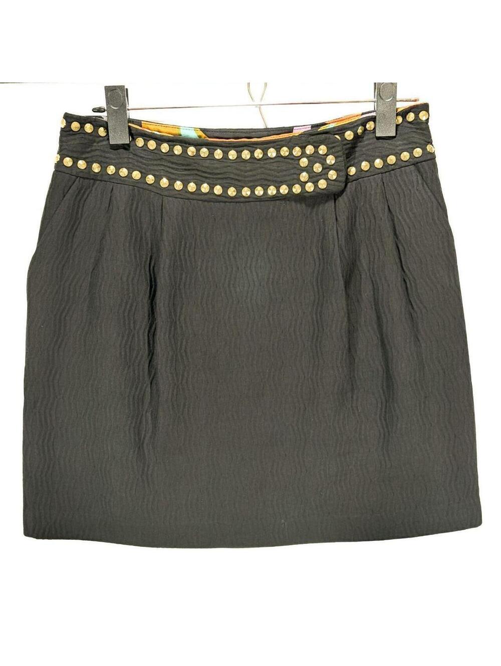 Y2K Skirt Silk Studded An Original Milly of New York